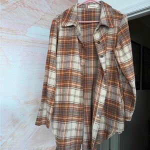 Fehrnvi Plaid Shacket